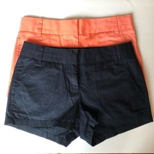 J. Crew factory City Fit chino short. Size 00 2 pr